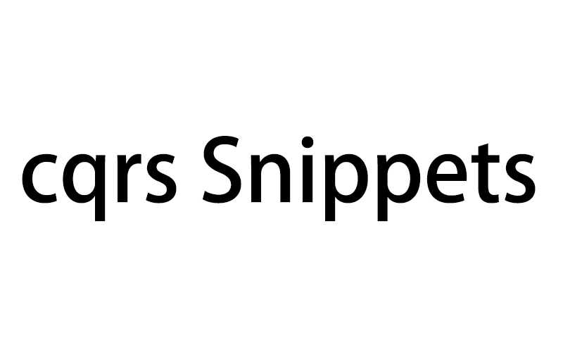 cqrs Snippets